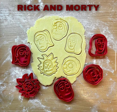 Rick und Morty Ausstecher Keksausstecher Keks-Ausstecher Form Plätzchen Förmchen