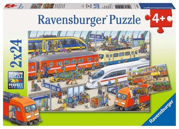 Ravensburger Puzzle Trubel Am Bahnhof 09191-image