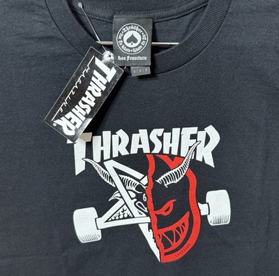 Thrasher x Spitfire- Thrash & Burn T-Shirt Black Size Medium | eBay