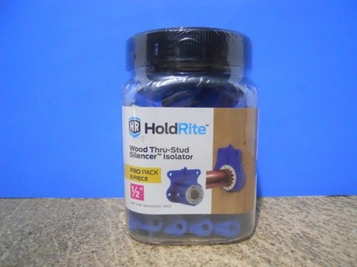 HoldRite 1/2'' Wood Thru-Stud Silencer Isolator 8 Pc Pro Pack 261J8