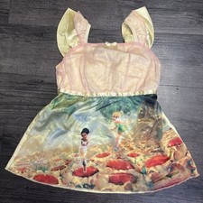 Vintage Y2K Disney Fairy Tink Tinkerbell Pajamas Nightgown Gown Size M 7/8