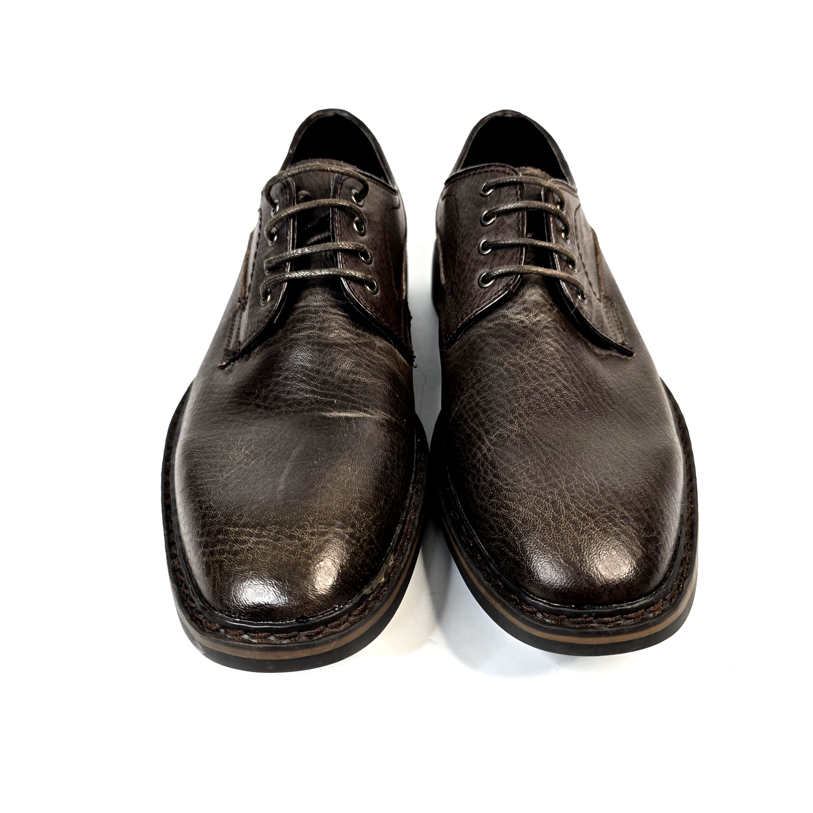 SAOLA Scarpe stringate Joseph Abboud Ryan Oxford in pelle marrone da uomo taglia 9 5D ottime