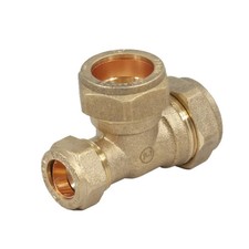 PlumbEZ 22mm Compact Brass Compression Fittings – Couplers, Elbows, Tees & More