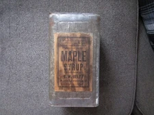 Vintage One Gallon Soldered Tin Maple Syrup Can G. W. Beltz North Lewisburg Ohio