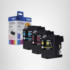 Brother Genuine Standard Yield Color Ink Cartridge LC101CL 3-Pack Cyan Magenta