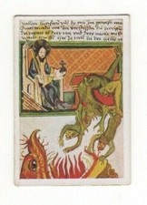 German World Wonders Series. Middle Ages manuscript. Departure of Lucifer