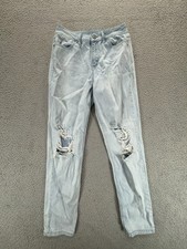 Rewash Brand Jeans Womens Size 7/28 Blue Real Curve High Rise Distressed Denim