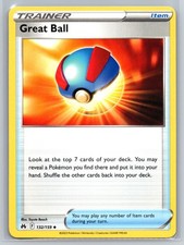 Great Ball 132/159 Crown Zenith Pokemon TCG Card Uncommon Item Trainer Search