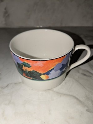 Christopher Stuart Optima Van Gogh Fine China 1 Flat Cup New Replacement 
