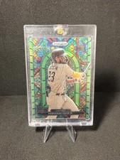 Panini 2022 Prizm Stained Glass Fernando Tatís Jr. Lime Green Prizm SG-1 /125