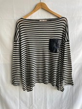 Maglione leggero oversize in lana pile a righe Jucca da donna taglia M