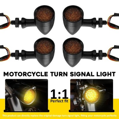 4X For Harley Sportster 48 Motorcycle LED Turn Signal Blinker Indicator Lights