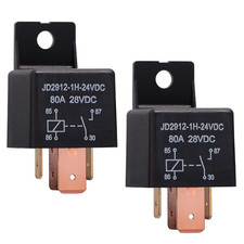 4-Pin Car Relay 24V 80A Relay On/Off Normally Open Car Truck Boat SPST Relays Hi