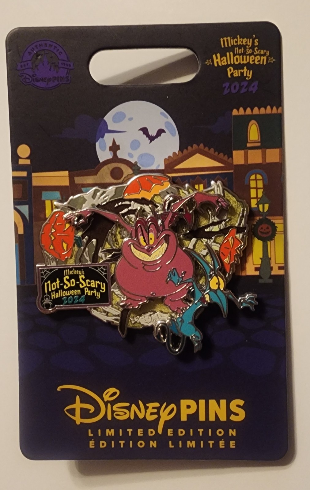 PAIN PANIC 2024 MICKEY'S NOT SO SCARY HALLOWEEN PIN NEW HERCULES DISNEY WORLD LE