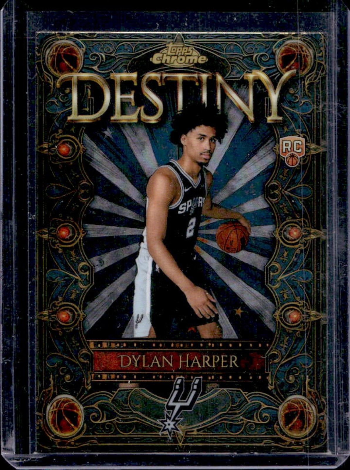 2025-26 Topps Chrome Dylan Harper Destiny RC Refractor Rookie #D-2 Spurs