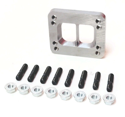 T3 Divided to T4 Undivided Inlet Turbo Manifold Header Flange Adapter Stud Kit 