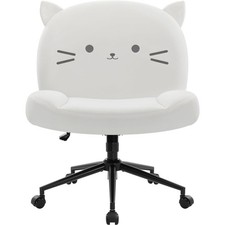 Bürostuhl ohne Armlehnen höhenverstellbar Rollen Stoffpolster ergonomisch