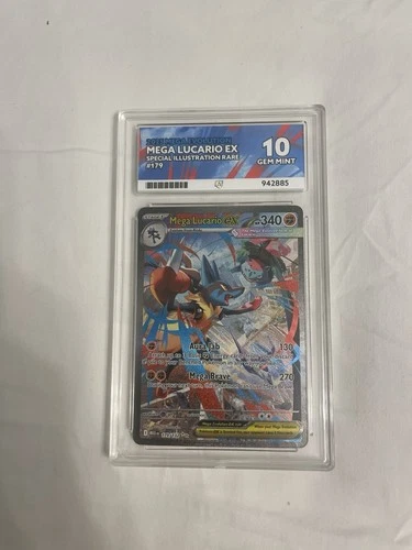 Mega Lucario EX 179/132 ACE 10 Gem Mint perfect subgrades