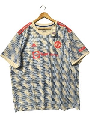 Adidas Manchester United Away Shirt Men's 4XL Blue Aeroready Primegreen 2021 Foo
