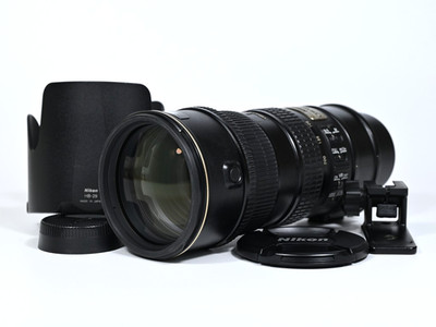 Nikon AF-S VR Zoom-Nikkor Ed 70-200mm F/2.8G W / Kapuze HB-29 [Fast Neu]