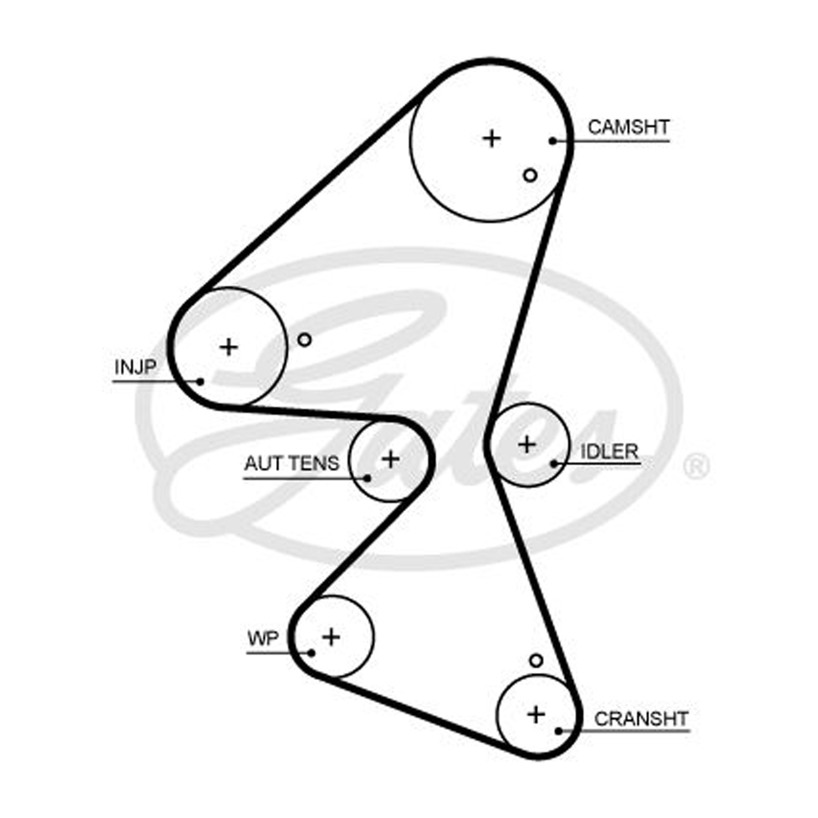 Gates K015705XS Timing Belt Kit For Citroen DS Ford Opel Peugeot Toyota Vauxhall - Image 17
