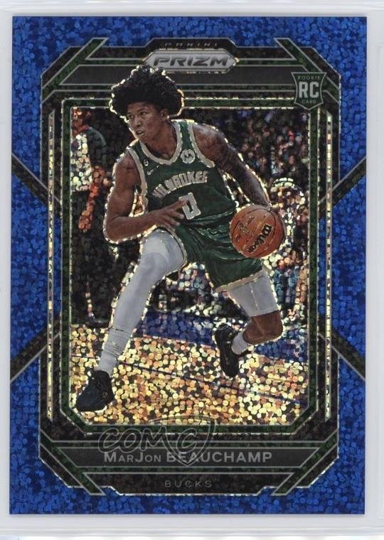 2022-23 Panini Prizm Blue Sparkle /144 MarJon Beauchamp #268 Rookie RC 8d9