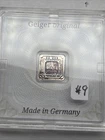 Geiger Edelmetalle Original 1 Gram .999 Fine Square Encapsulated w/Assay Toning
