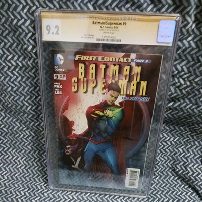  Batman/Superman  #9 CGC  9.2 Signed by  Jae Lee    