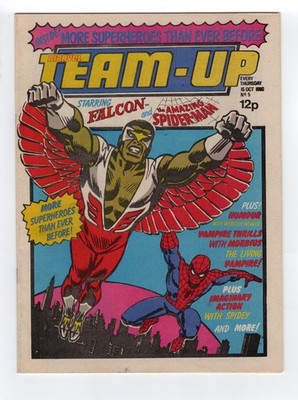 1975 MARVEL TEAM-UP #30, FEAR #21, MS. MARVEL #6 & MARVEL PREMIERE #44 RARE UK