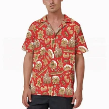 Mickey Minnie Gingerbread Disney Christmas Hawaiian Shirts Disneyland Gif