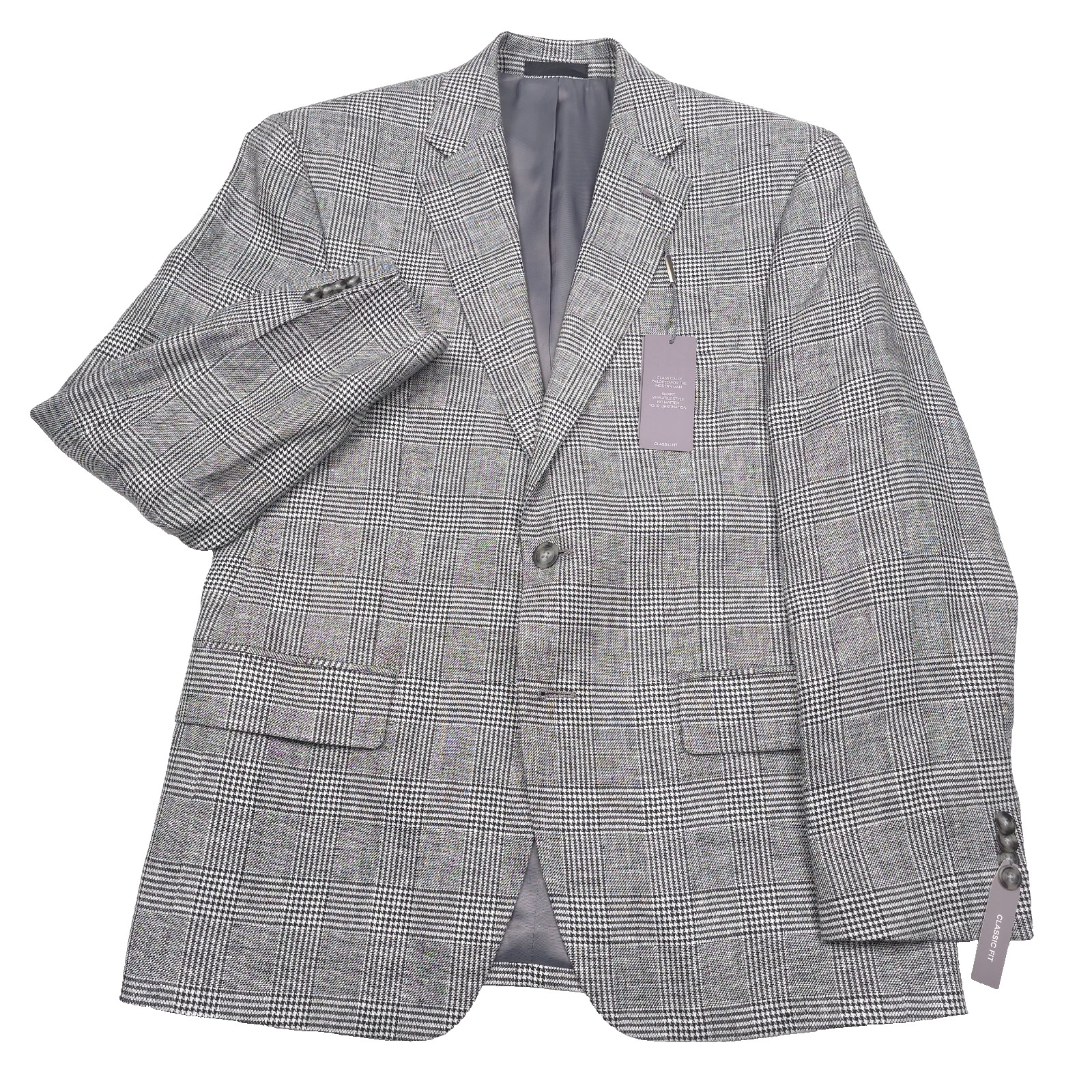 295 Michael Kors Kalina Linen Plaid Sport Coat Blazer Jacket Mens Size 38S 16990₽