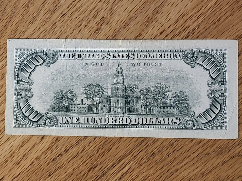 1969 C $100 "STAR NOTE" CLEVLAND DISTRICT D00267452* - Image 2 of 4