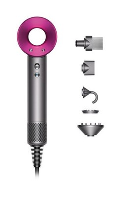 Dyson Supersonic Haartrockner Anthrazit/Fuchsia 5 Aufsätze HD08 NEU & VERSIEGELT