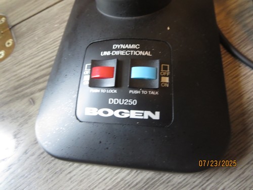 Bogen BG-DDU250 Dynamic Desktop Microphone Push to Talk-Talk Lock. Never Used! - 第 5/8 張圖片