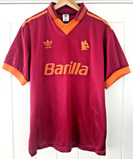 VINTAGE AS ROMA HOME FOOTBALL SHIRT ADIDAS 1992-94 MENS M / L RARE ORIGINAL