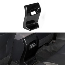 Car ABS Carbon Fiber Armrest Rear Air Vent Outlet Panel Sticker Cover Interio...