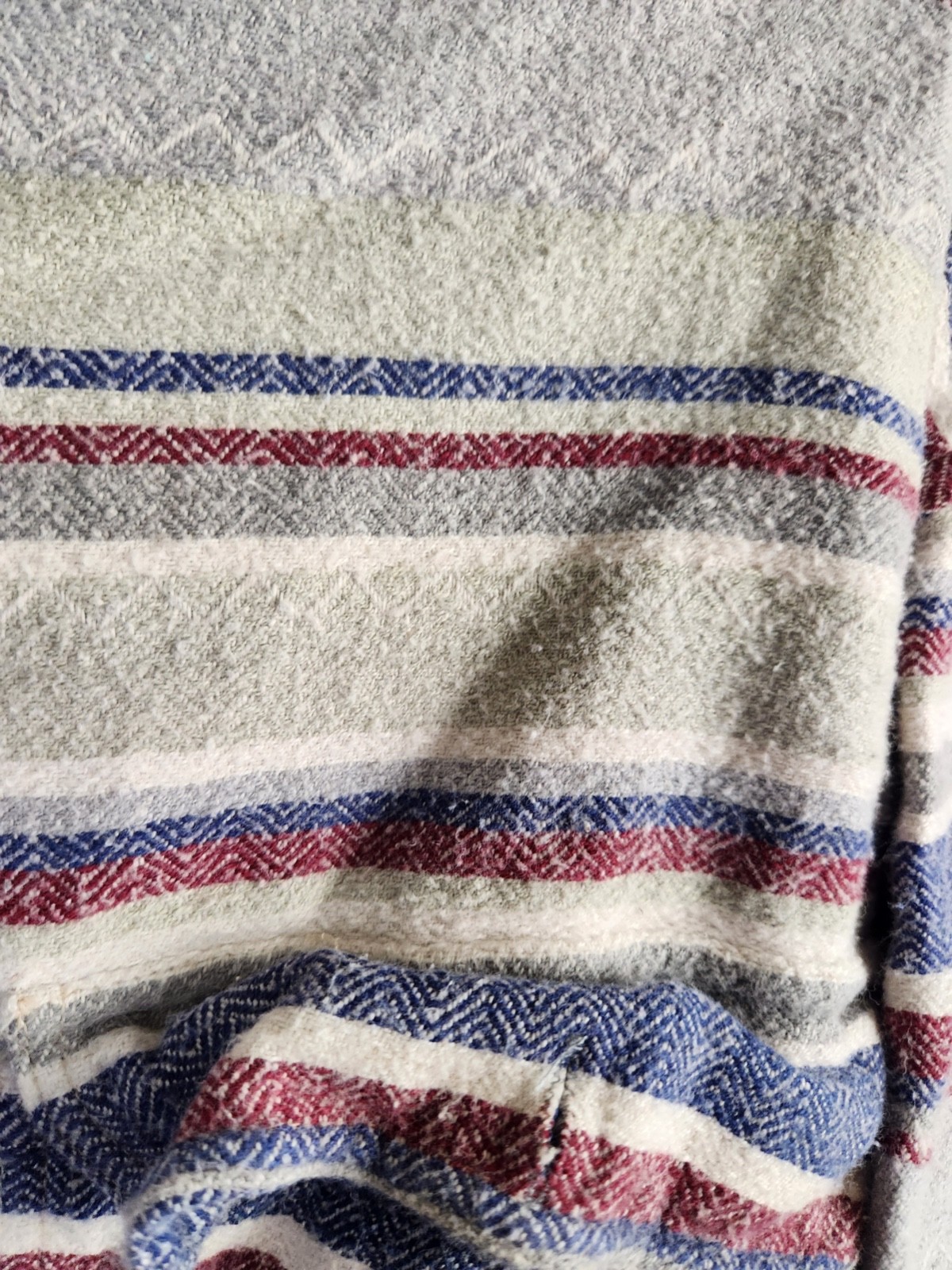 Original Point Zero Button Front Long Sleeve Stri… - image 2