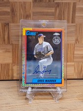 2025 Topps Update - 1990 Topps Chrome Silver Pack Auto Greg Maddux Black /10