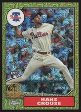 2022 Topps #T87C2-97 Hans Crouse 1987 Topps Baseball Chrome Mojo