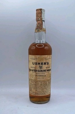 Usher's Special Reserve Old Vatted Glenlivet Whisky Blended 75cl 43% 60erJahre 2