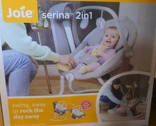 Image of JOIE Serina 2 in 1  Swing Rocker Features soothing vibrations and 10 tunes. Toy