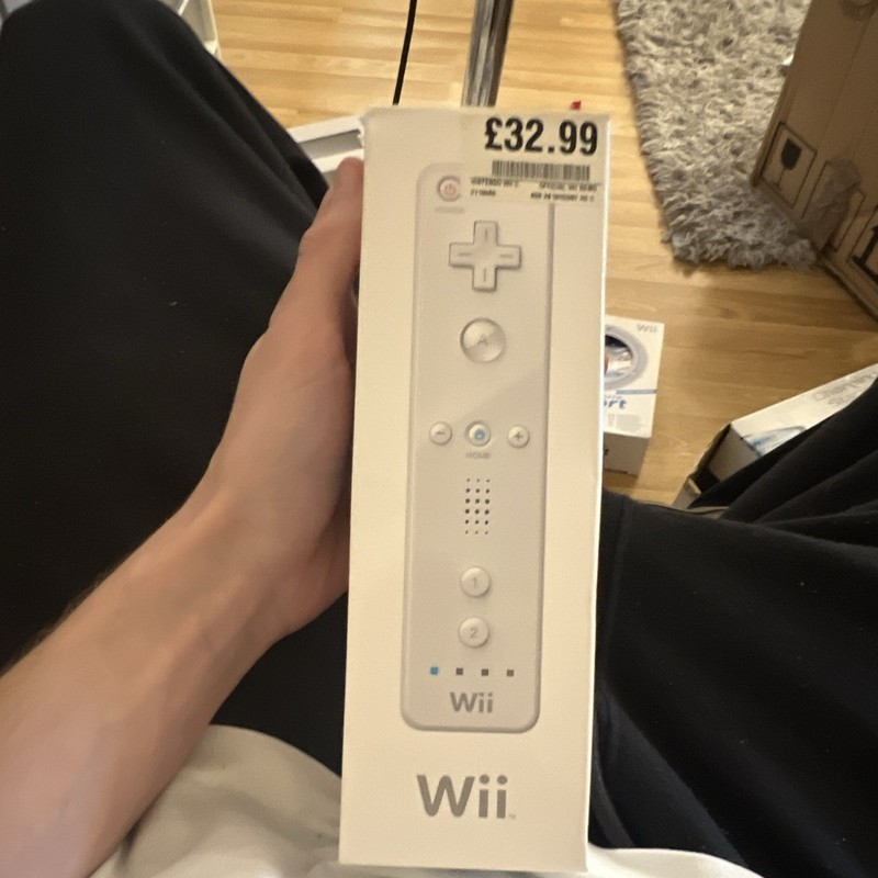 Nintendo Wii Remote Controller White, Wireless Motion Control, RVL-003