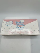 Vintage Applause Les Petits Pink Teddy Bear Plush 5.5” Crib Decor Set Of 5