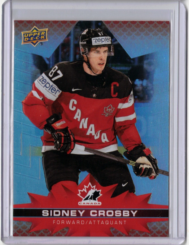 SIDNEY CROSBY 21/22 2021 2022 Upper Deck Tim Hortons Team Canada Card 2 Penguins