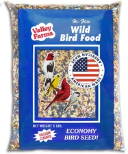 Hi-Flite Wild Bird Food (5 LB) outside Feeders, Bird Seed with Millet, Crack Cor