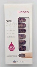 Incoco Nail Strips Peel & Apply 16 Strips Milky Way Nail Polish Applique HTF