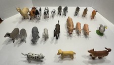 Medium Farm Animal Figures Lot Of 22 Sheep Cows Donkey Goats Pigs Chickens Llama