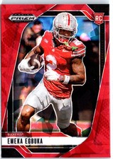 2025 Panini Prizm Draft Picks Emeka Egbuka #85 Prizms Red Ice