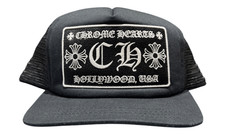 Chrome Hearts CH Hollywood Trucker Hat Black/Black