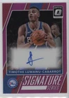 2017 Donruss Optic Signature Series Pink Prizm 2/25 Timothe Luwawu-Cabarrot Auto